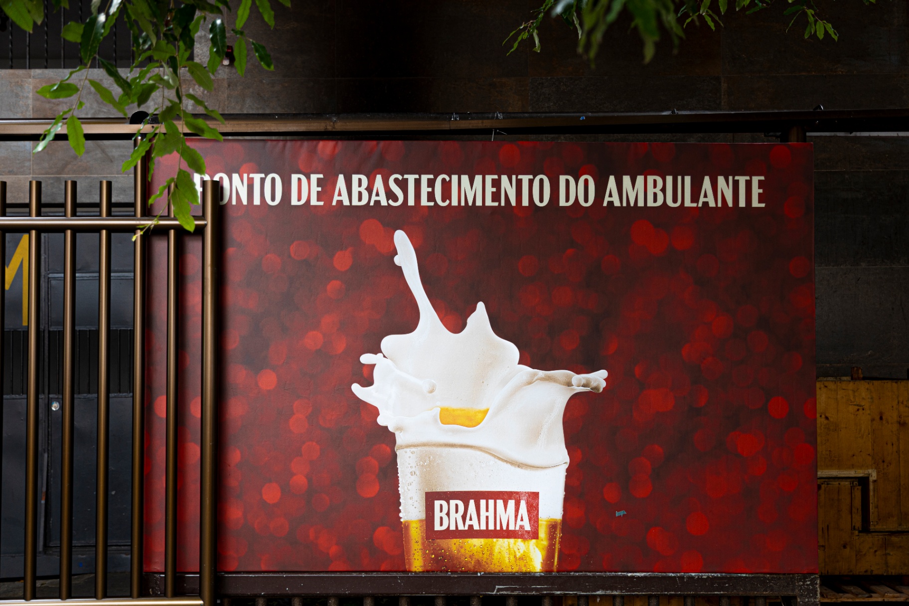 Painel Ponto de Abastecimento do Ambulante com chopp Brahma